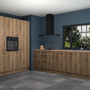 Gouden eiken keuken Marseille 38802