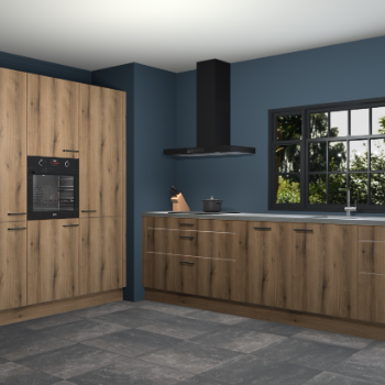 Gouden eiken keuken Marseille 38812