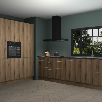 Gouden eiken keuken Marseille 38815