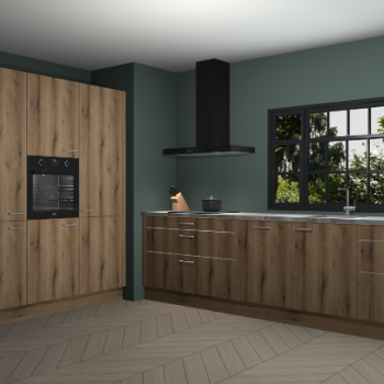 Gouden eiken keuken Marseille 38821