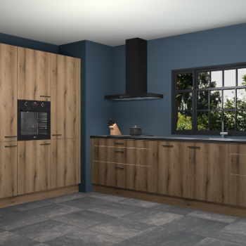 Gouden eiken keuken Marseille 38836