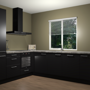 Zwart keuken Doha 37956