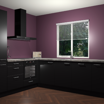 Zwart keuken Doha 37957