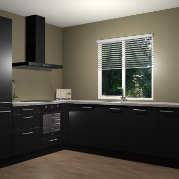 Zwart keuken Doha 37962