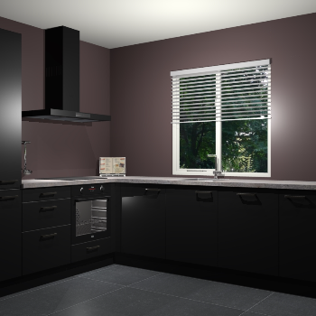 Zwart keuken Doha 37966