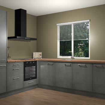 Beton Parelgrijs keuken Doha 38138