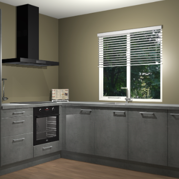 Beton Parelgrijs keuken Doha 38301