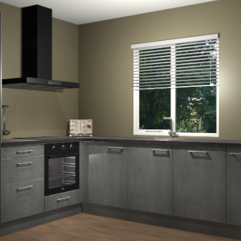 Beton Parelgrijs keuken Doha 38307