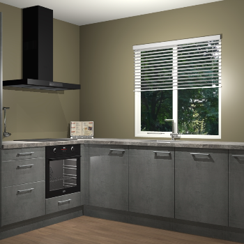 Beton Parelgrijs keuken Doha 38313