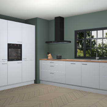 Sneeuwwitte hoogglans keuken Marseille 38888