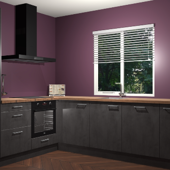 Beton Antraciet keuken Doha 38413