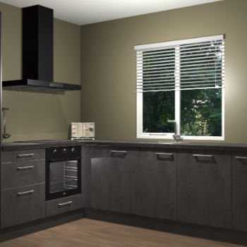 Beton Antraciet keuken Doha 38424