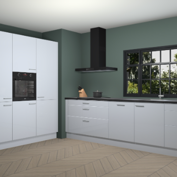 Sneeuwwitte hoogglans keuken Marseille 38918