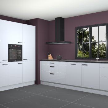 Sneeuwwitte hoogglans keuken Marseille 38920