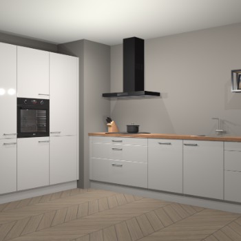 Zijdegrijze hoogglans keuken Marseille 38926