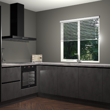 Beton Antraciet keuken Doha 38441