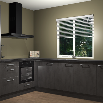 Beton Antraciet keuken Doha 38442