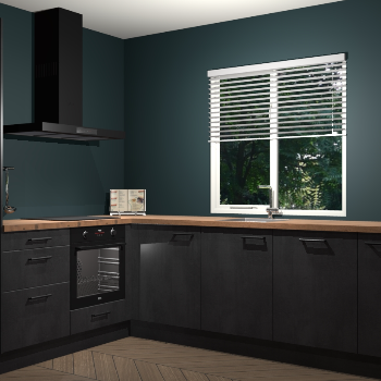 Beton Zwart keuken Doha 38479