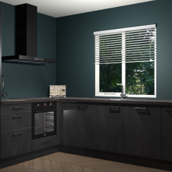 Beton Zwart keuken Doha 38491