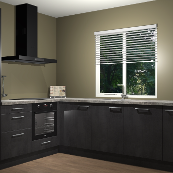 Beton Zwart keuken Doha 38494