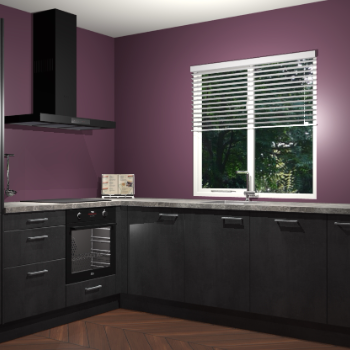 Beton Zwart keuken Doha 38495