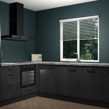 Beton Zwart keuken Doha 38497