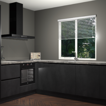 Beton Zwart keuken Doha 38499