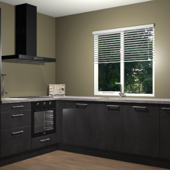 Beton Zwart keuken Doha 38500