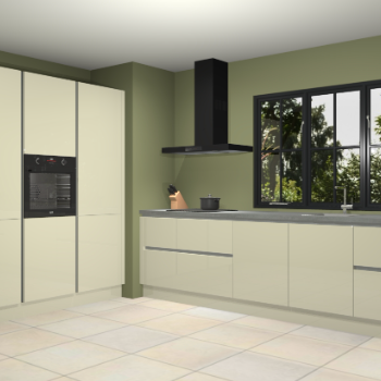 Magnolia hoogglans greeploze keuken Marseille 38982