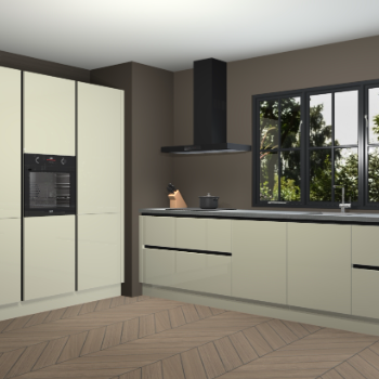 Magnolia hoogglans greeploze keuken Marseille 38985