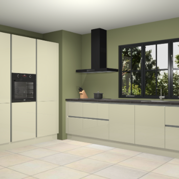 Magnolia hoogglans greeploze keuken Marseille 38988