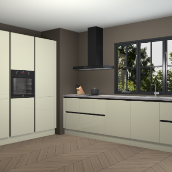 Magnolia hoogglans greeploze keuken Marseille 39003