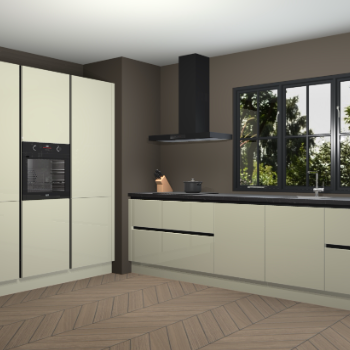 Magnolia hoogglans greeploze keuken Marseille 39009