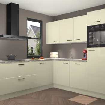 Magnolia hoogglans keuken Wellington 21943