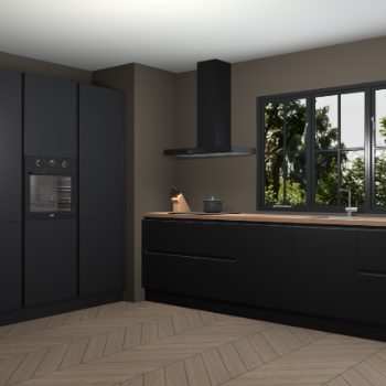 Zwarte greeploze keuken Marseille 39285