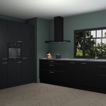 Zwarte keuken Marseille 39289