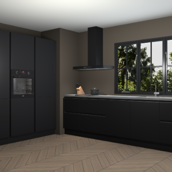 Zwarte greeploze keuken Marseille 39293