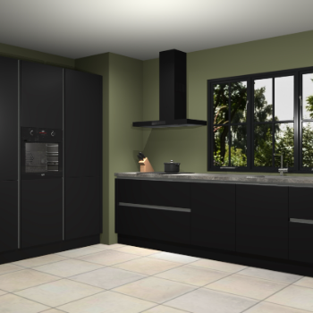 Zwarte greeploze keuken Marseille 39302