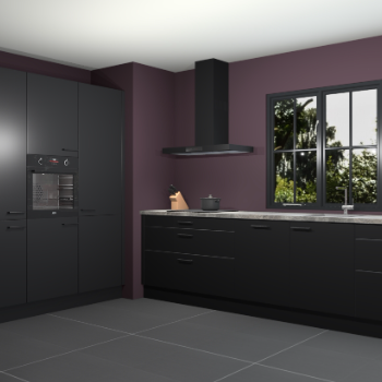 Zwarte keuken Marseille 39303