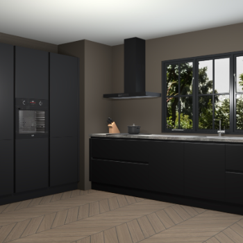 Zwarte greeploze keuken Marseille 39305