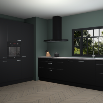 Zwarte keuken Marseille 39307