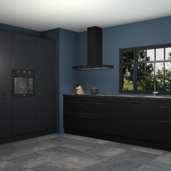 Zwarte keuken Marseille 39317