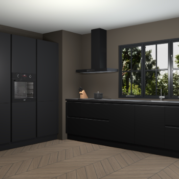 Zwarte greeploze keuken Marseille 39318