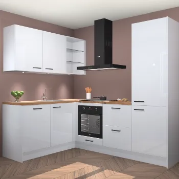 Sneeuwwitte hoogglans keuken Chania 22027