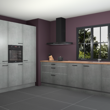 Beton parelgrijs keuken Marseille 39468