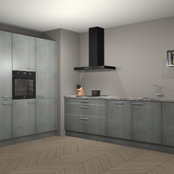 Beton parelgrijs keuken Marseille 39495