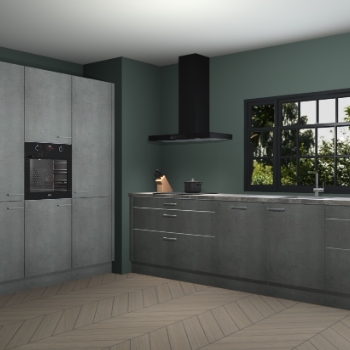 Beton parelgrijs keuken Marseille 39496