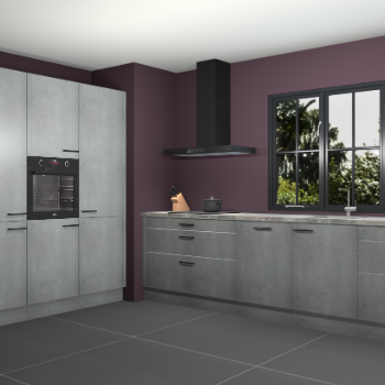 Beton parelgrijs keuken Marseille 39498