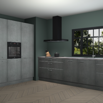 Beton parelgrijs keuken Marseille 39502