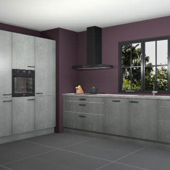 Beton parelgrijs keuken Marseille 39504